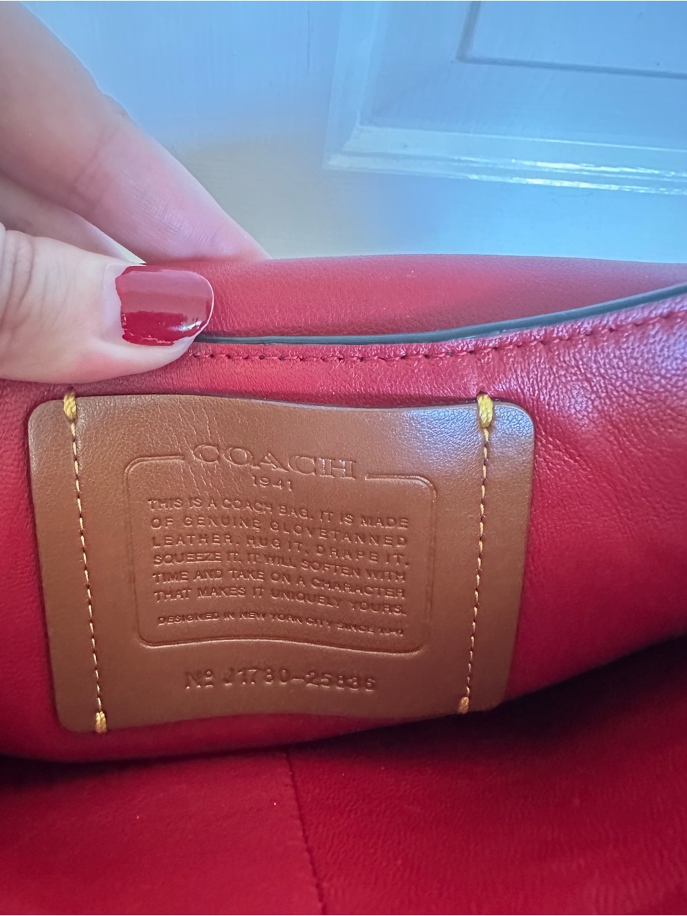 Coach Chain Swagger Western Rivets Crossbody Bag in Burgundy and Black - Picture 7 of 7